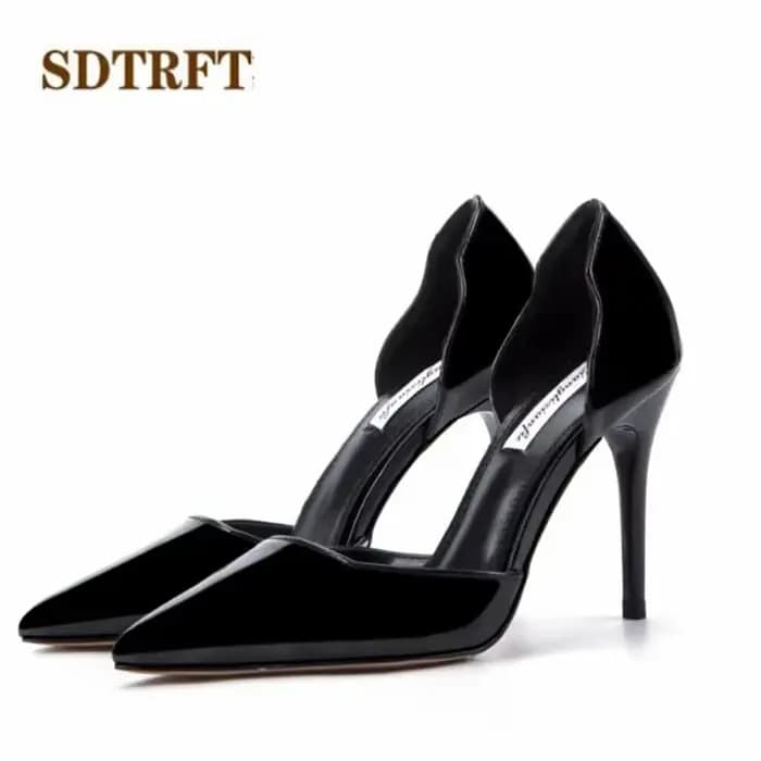 SDTRFT été imprimé léopard robe sandales 9 cm Ultra hauts talons fins Sexy bout pointu pompes femmes