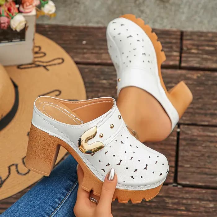 Mules multicolores tendance pour femmes, sandales décontractées confortables et respirantes, chaussu