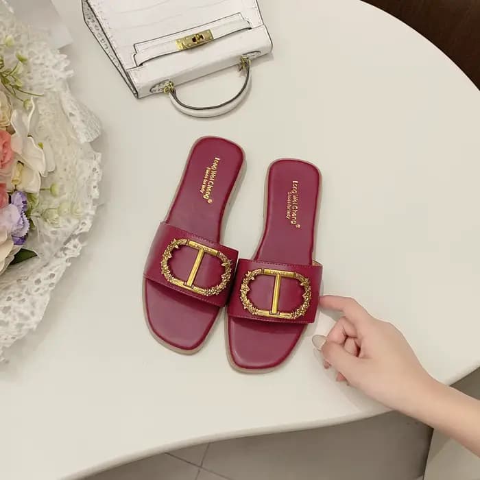 Pantoufles pour femmes, tendance rétro, élégantes, décontractées, à enfiler, polyvalentes, respirant