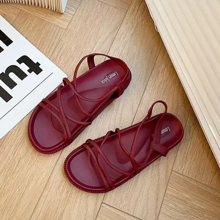 Sandales pour femmes, été, haut de gamme, simples, pour les vacances, plage, confortables, semelle s