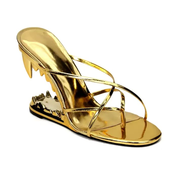 Dilalula – mules à talons très hauts et originaux pour femmes, pantoufles d'été à bande étroite, cha