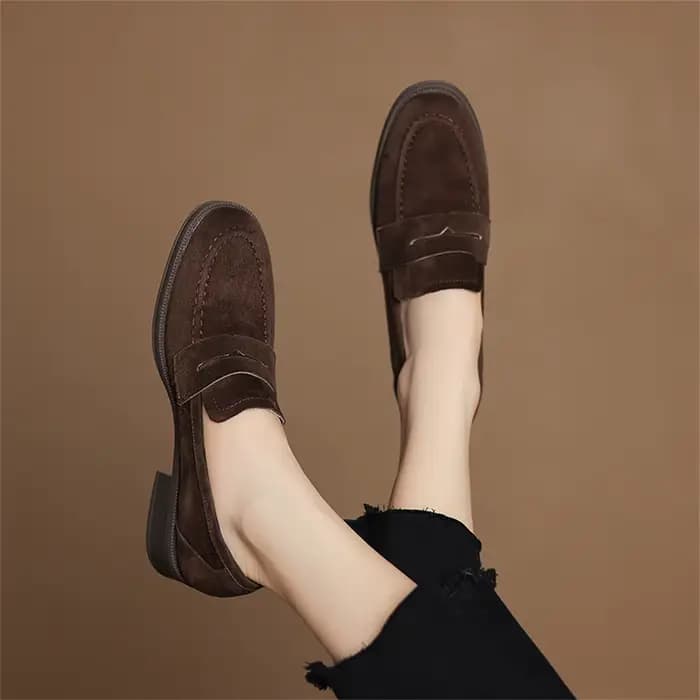 FEDONAS 2025 daim cuir bout rond Med talon printemps chaussures Mature doux rencontres femmes pompes