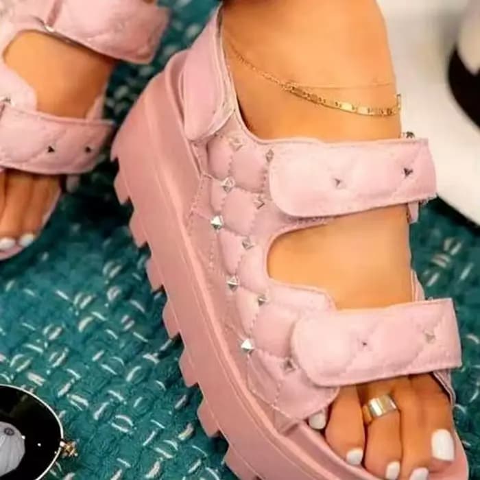 Sandales à semelle épaisse pour femmes, été 2024, nouvelles sandales de mode à double semelle épaiss