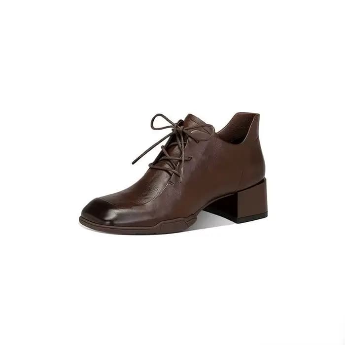 Chaussures Mary Jane en cuir véritable avec semelle intérieure en peau de mouton pour femme, nouvell