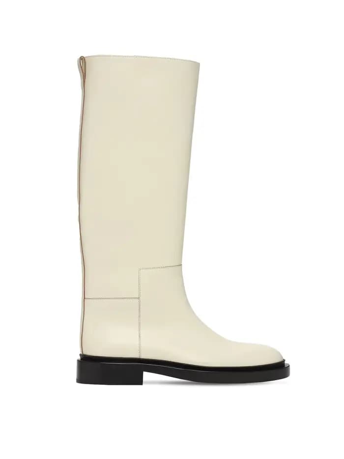 Call TAA-Bottes hautes au genou pour femmes, plates-formes rondes, Parker optique, chaussures à talo