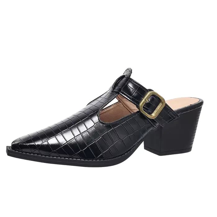Chaussures de créateur à bout pointu pour femmes, Mules avec talons hauts de 6.5cm, escarpins pour f