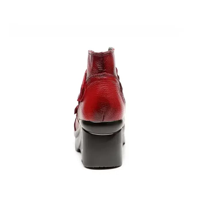 XMWRLW femmes printemps été sandales plate-forme chaussures Style rétro en cuir véritable sandales d