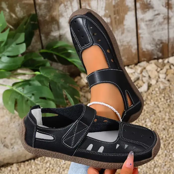 Sandales d'été à bout fermé pour femmes, sandales à plateforme, chaussures décontractées à la mode, 