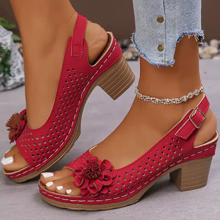Sandales femme talons doux sandales été femme chaussures mode talon Sandalias Mujer chaussures éléga
