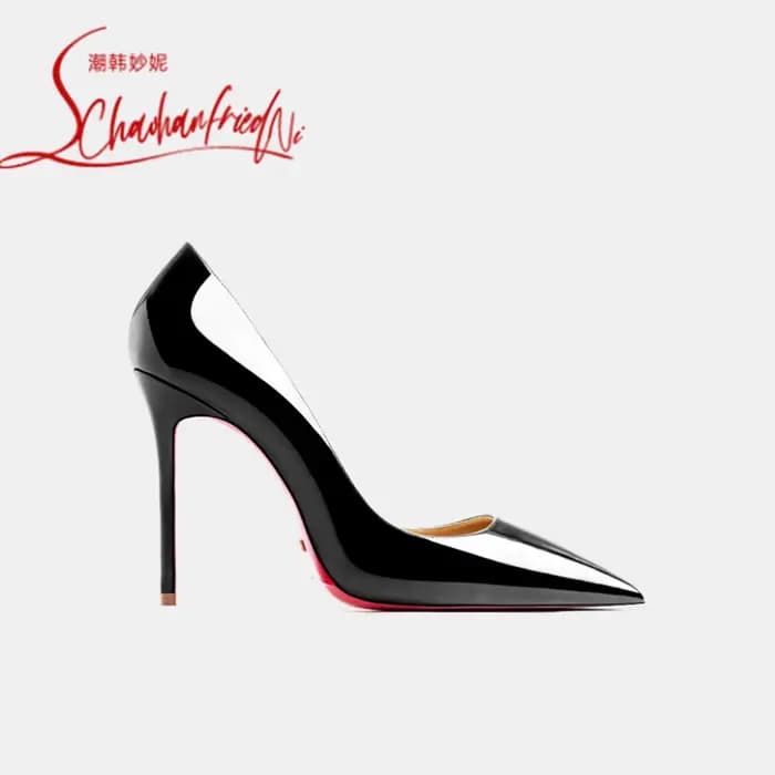 Escarpins de luxe en cuir pour femmes, tendance 2026, à talon aiguille élégant, bout pointu, semelle