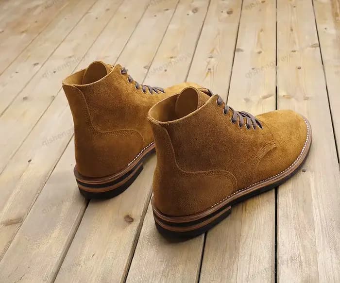 DTW01 RockCanRoll-Bottes cousues Goodyear en cuir de vache véritable italien, daim, sur mesure, tail