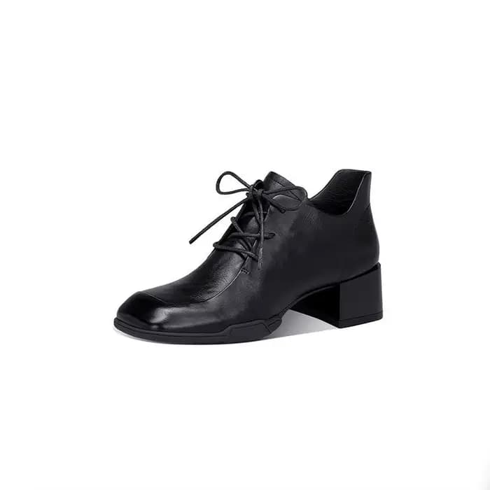 Chaussures Mary Jane en cuir véritable avec semelle intérieure en peau de mouton pour femme, nouvell