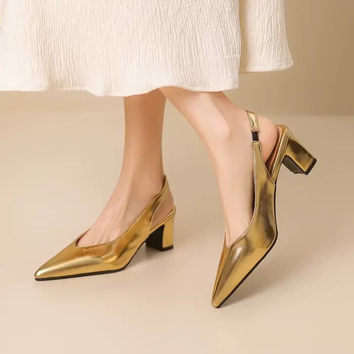 Sandales à talons épais pour femmes, mode printemps-été, robe pointue, couvre-chaussures de mariée, 