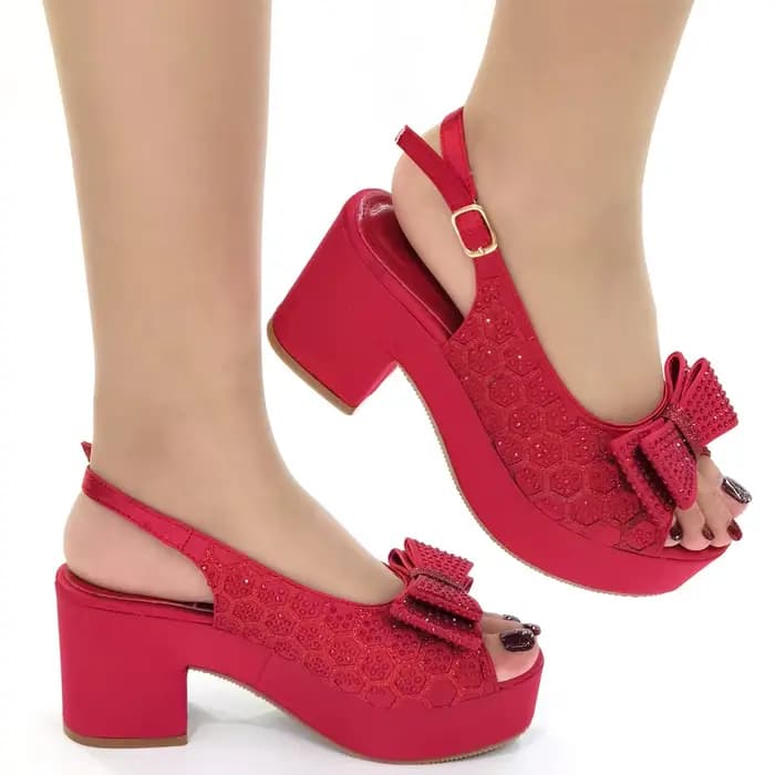 MMobLovely-Pantoufles italiennes à talons hauts pour femmes, chaussures de mariage nigérianes avec b