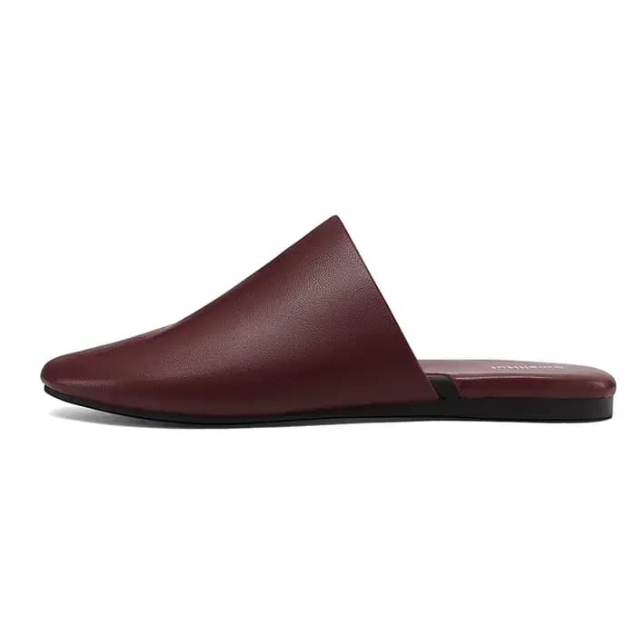 SmallHut Nouvelle Tendance 2026 Mules d'été en cuir de mouton pour femme, sexy, noires, bordeaux, ma