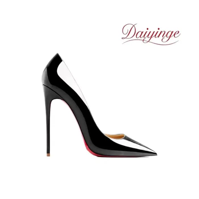 Escarpins à talons hauts pour femme, tendance 2026, en cuir de luxe rouge brillant, à bout pointu, t