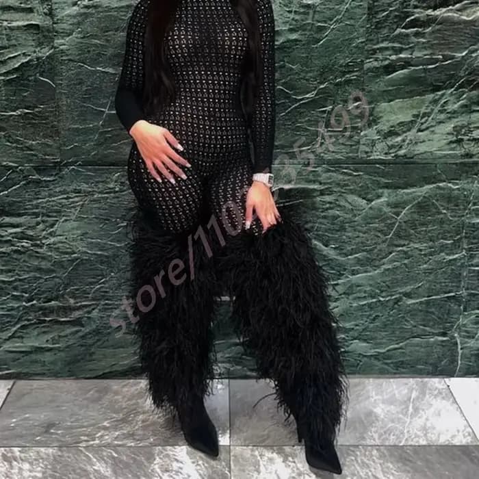 Noir Sexy dames défilé bottes de fourrure 2025 hiver pointu chaud bottes à talons aiguilles mode rue