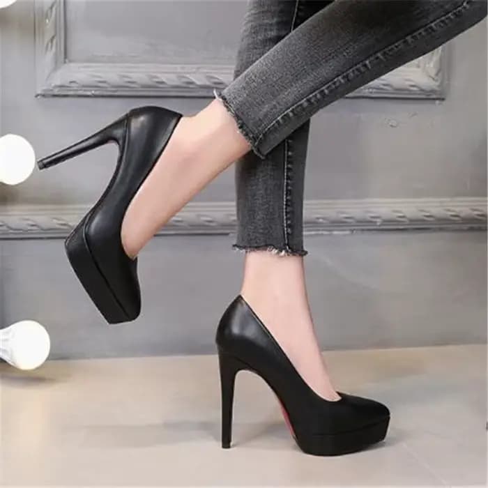 Escarpins Sexy à bout pointu et talons hauts de 12Cm pour femmes, escarpins à talons fins, à la mode