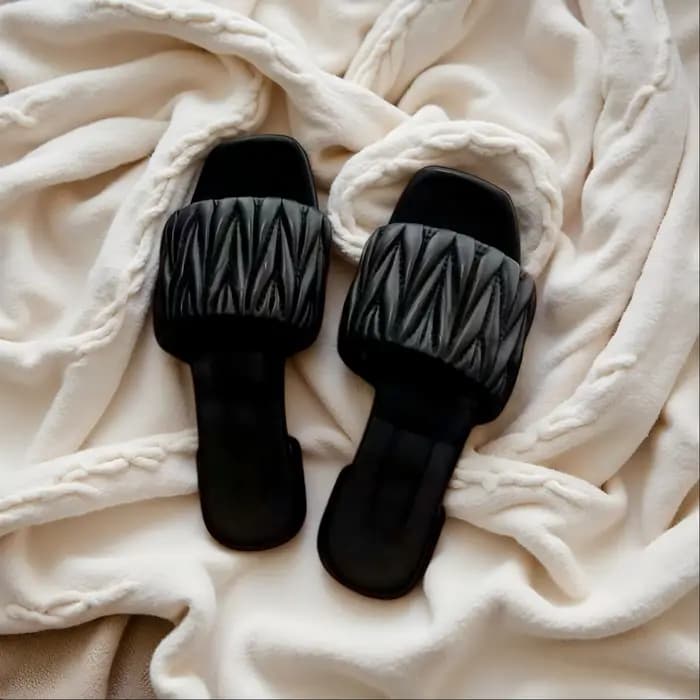 Sandales pour femmes de qualité supérieure, nouveau style, pantoufles plates en peau d'agneau, chaus