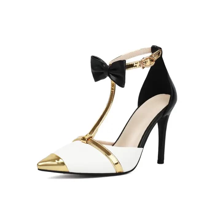 Sandales d'été à bout pointu pour femmes, chaussures Sexy à talons Super hauts, Stiletto Patchwork a