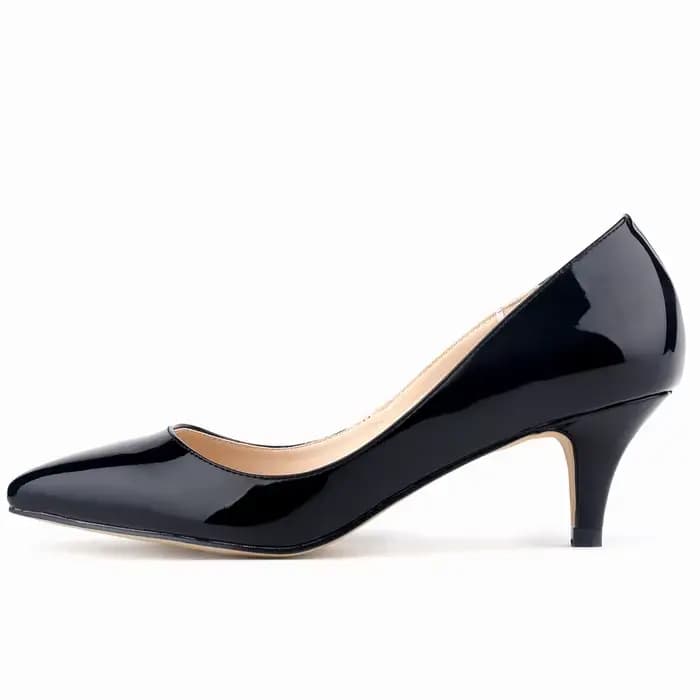 Femmes pompes classique Sexy bout pointu 5 cm bas Med chaton talons hauts chaussures printemps marqu