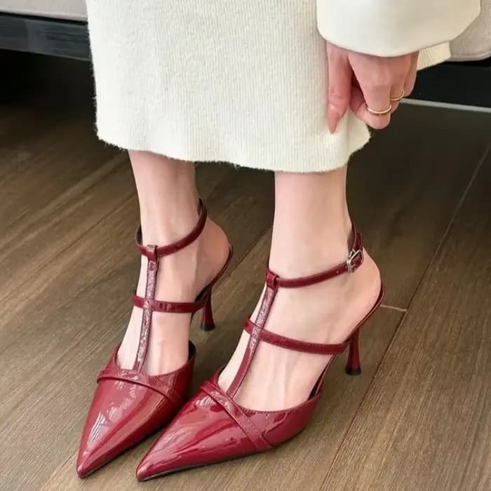 Escarpins pointus à talons hauts pour femmes, chaussures évidées, talon fin élégant, grande taille, 