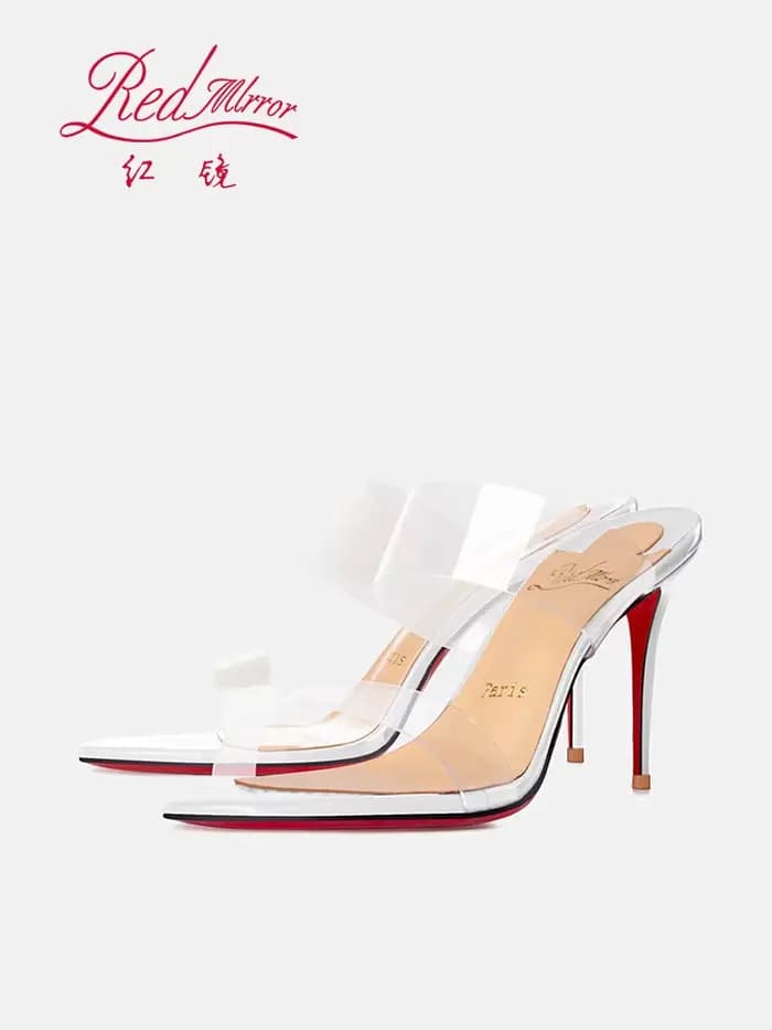 Sandales nues transparentes en cuir véritable, talons fins pour femmes, nouvelle tenue d'été 2025, p