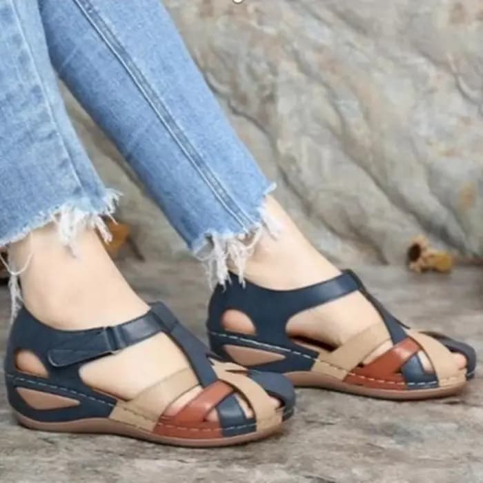 Sandales romaines pour femmes, chaussures de plage plates et solides, baskets à plateforme, tongs à 