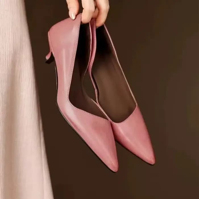 Chaussures à talons aiguilles à bout pointu pour femmes, chaussures simples polyvalentes et Sexy à b