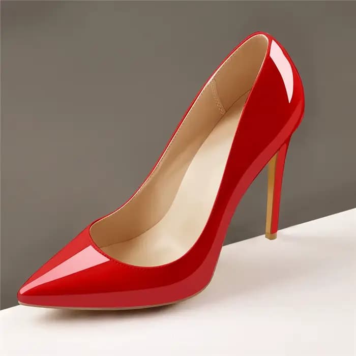 Onlymaker escarpins classiques en cuir véritable bout pointu sans lacet talons aiguilles Sexy 4.7 po