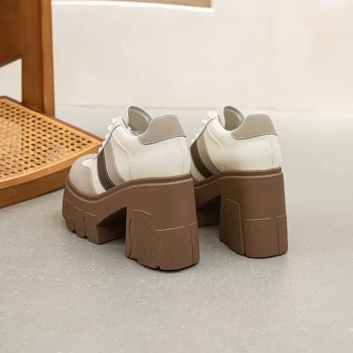 AIYUQI – chaussures à talons hauts pour femmes, en cuir véritable, à lacets, hauteur de 11 cm, coule