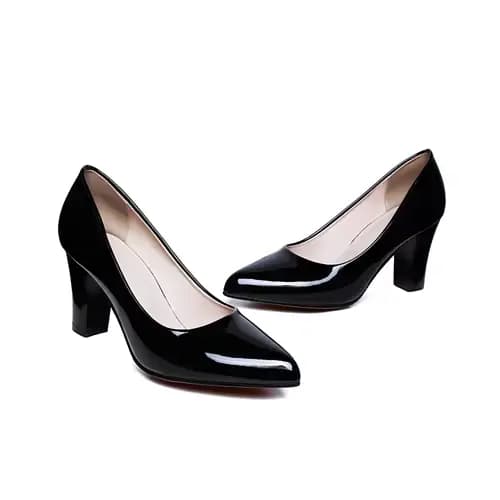 Escarpins Classiques en Cuir PU pour Femme, Chaussures Élégantes à Talons Hauts, Couleur Chair, Roug