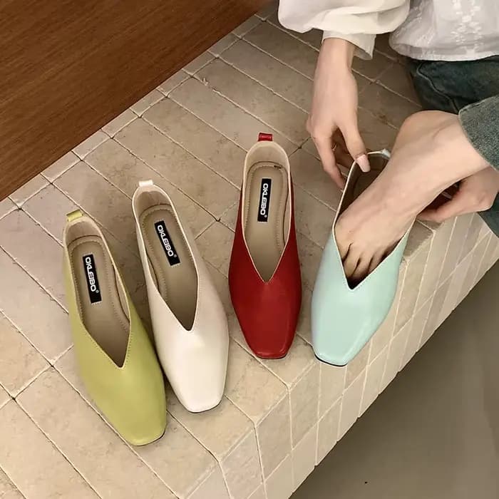 SUOJIALUN Nouvelle Collection Printemps 2026 Chaussures Plates pour Femme, Style Mocassins à Enfiler