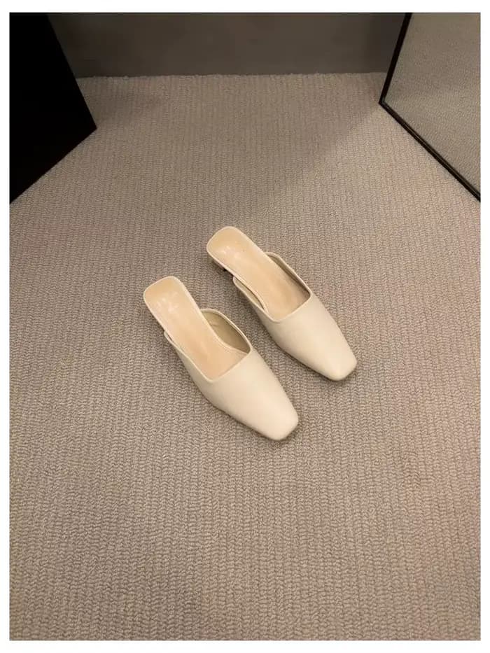 Chaussures Mules à Motif Zèbre pour Femme, Pantoufles d'Extérieur à Talons Bas, Carrées, Nouvelle Co