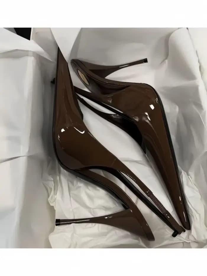 Sandales creuses simples à dos pointu pour femmes, chaussures de Banquet polyvalentes, mode européen