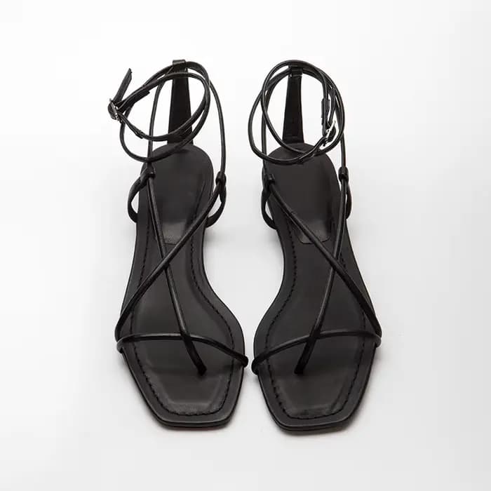 Sandales Gladiateur d'Été 2026 pour Femme – Chaussures Plates Bohèmes à Lanières Croisées à la Chevi