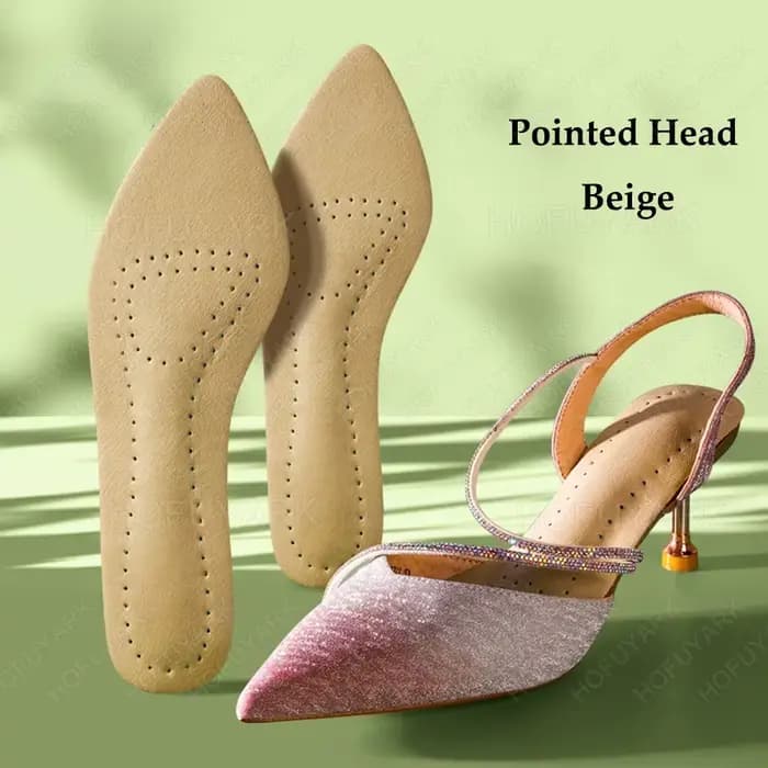 Semelles intérieures en cuir autocollantes pour talons hauts Sandales Chaussures antidérapantes Cous