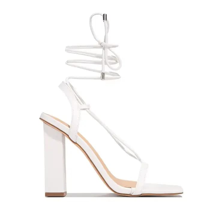 Sandales à Talons Hauts pour Femme, Chaussures de Soirée, 36-43