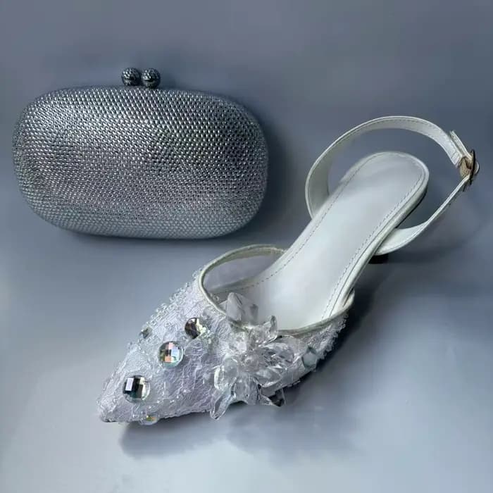 LNATISNOVA – sandales à bout pointu et sacs à main pour femmes, escarpins à talons hauts avec pochet