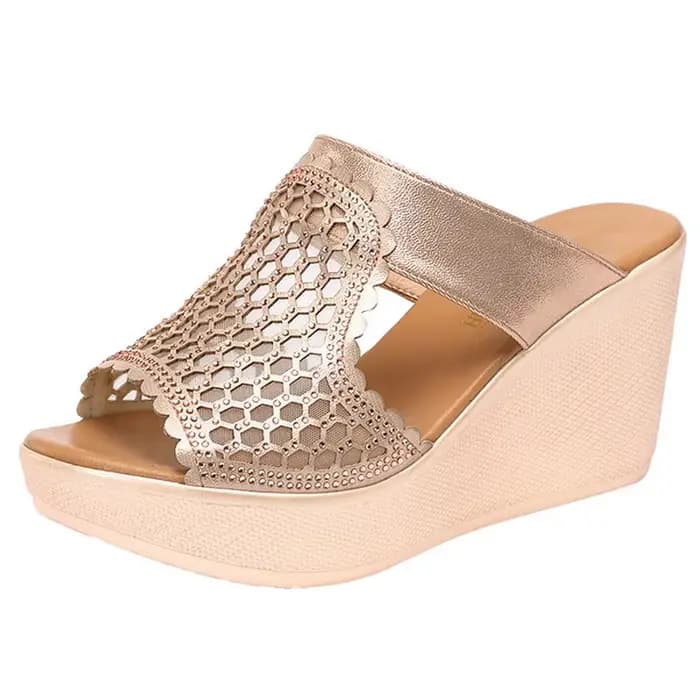 YAERSettlement-Sandales à talons hauts pour femmes, chaussures d'été Peep Parker en dentelle et mail