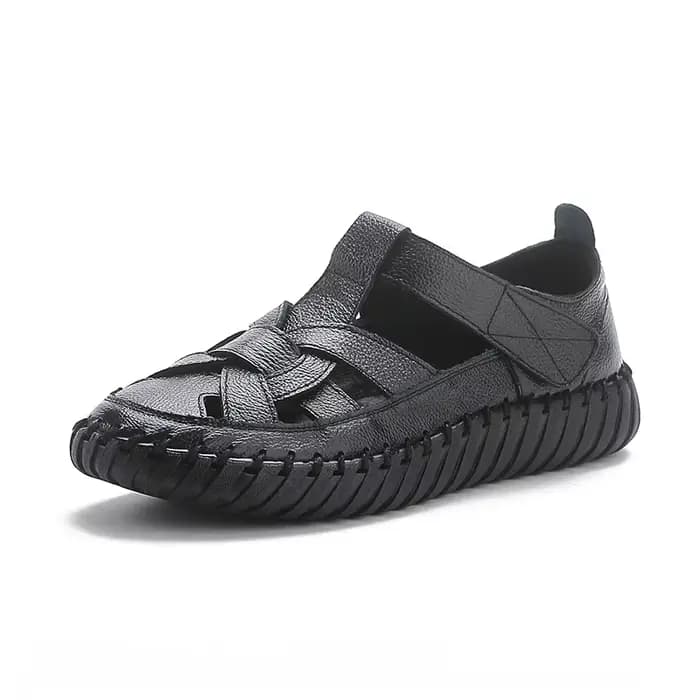 Nouvelles sandales de gladiateur en cuir véritable pour femmes chaussures orthopédiques dames chauss