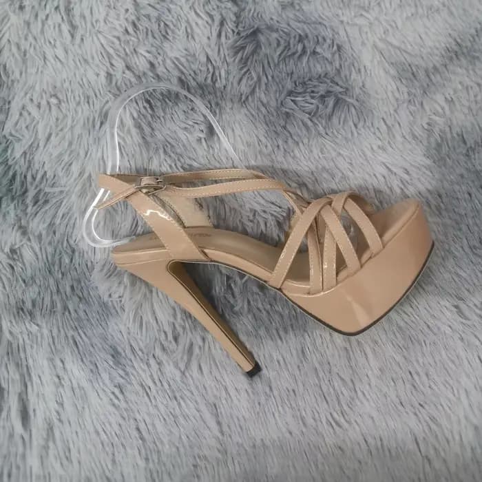 LOSLANDIFEN 2026 NOUVEAU Sandales à talons hauts plateforme 14 cm Sexy Bride cheville Bout ouvert Gl
