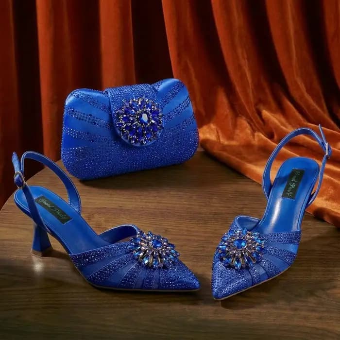 Nouvelles Escarpins et Sac Italiens pour Soirée 2026 Style INS Pointu DURABLE OUTSALE Strass Élégant