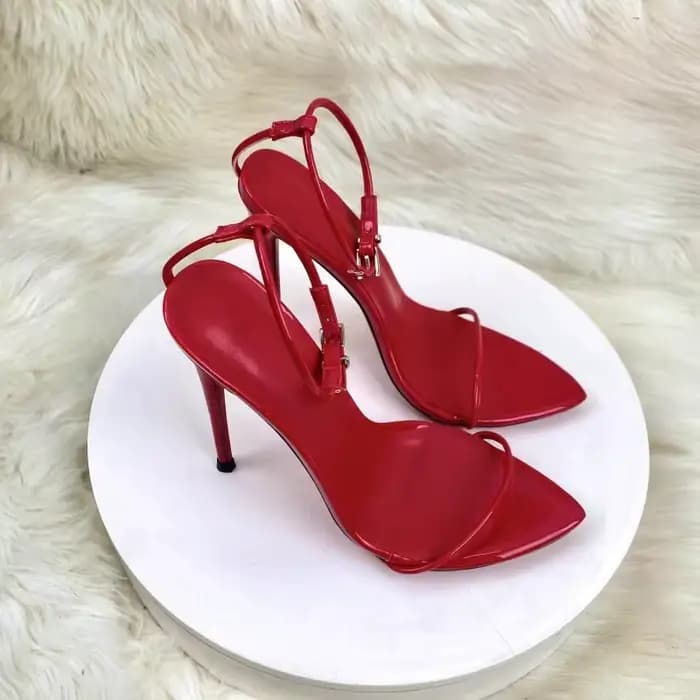Sandales à talons hauts rouges, talon ultra-fin de 12 cm, grande taille, nouveau style dopamine 2026