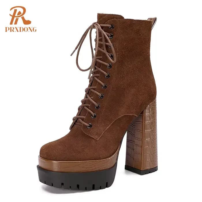 XWhatsApp G-Bottines noires à talons hauts pour femmes, chaussures de rinçage, chaussures provoqué p