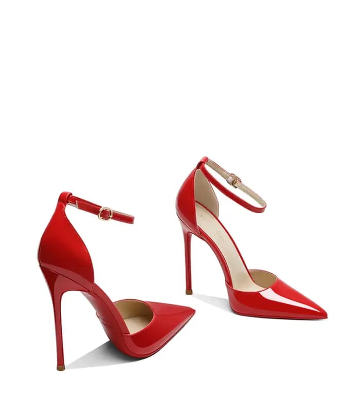 2025 nouveaux talons hauts nus pour femmes, talons fins, boucle une pièce Sexy, chaussures simples c