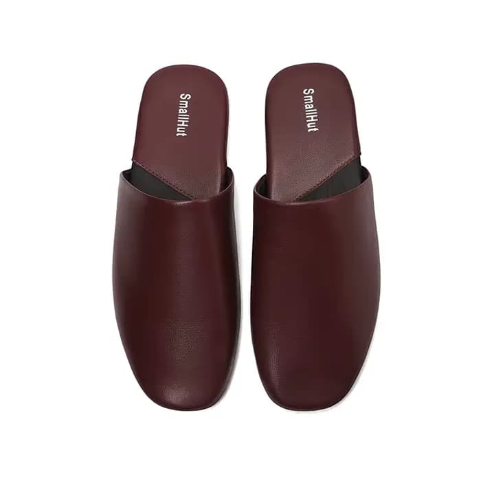 SmallHut Nouvelle Tendance 2026 Mules d'été en cuir de mouton pour femme, sexy, noires, bordeaux, ma