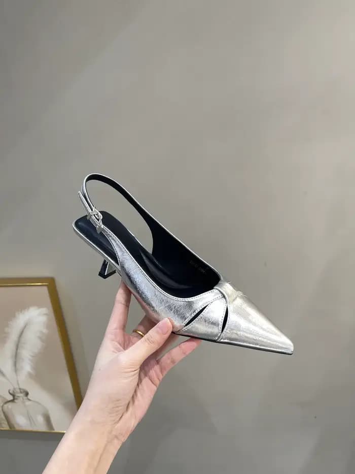 Nouvelles sandales Baotou à bout pointu et bride arrière pour femme, à boucle, à talon aiguille, en 
