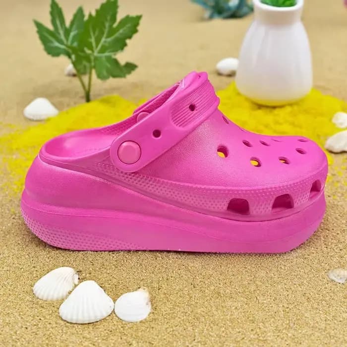 Sandales et pantoufles pour femmes à talon épais en EVA, antidérapantes, souples, à bout couvert, po
