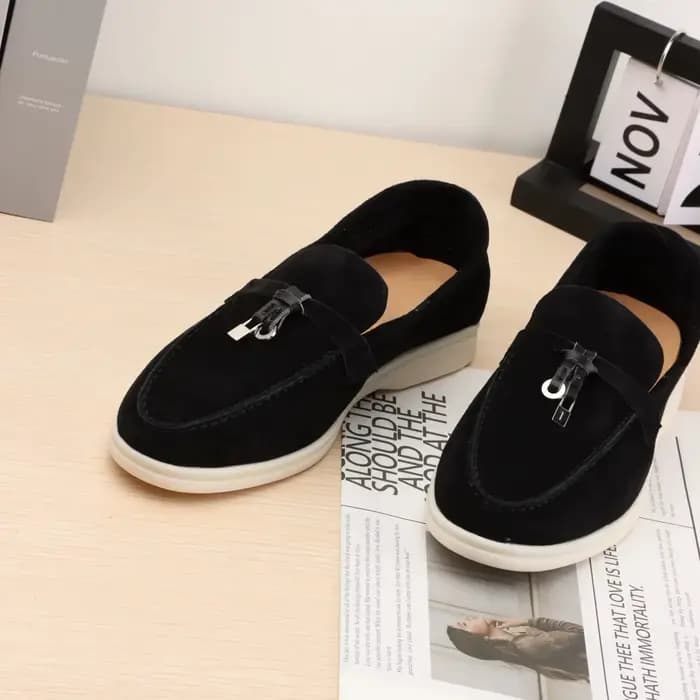 Chaussures Mocassins en daim, modèle élégant pour le bureau et le week-end